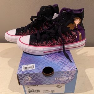 Disney Frozen 2 Converse size kids 12 Never worn